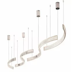 MAXLIGHT SAPHIR P0392 lampa wisząca LED 13W, chrom, 1300lm, 3000K IP20
