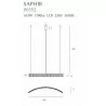 MAXLIGHT SAPHIR P0392 lampa wisząca LED 13W, chrom, 1300lm, 3000K IP20