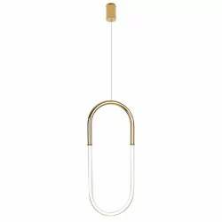 MAXLIGHT Olivia P0429D złota lampa wisząca LED 15W, 3000K, 1050lm
