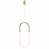 MAXLIGHT Olivia P0429D złota lampa wisząca LED 15W, 3000K, 1050lm
