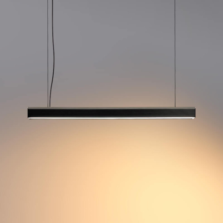 Lampa wisząca ELKIM FURRO/Z biała, czarna dług 60-233cm 3000K, 4000K