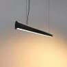 Lampa wisząca ELKIM FURRO/Z biała, czarna dług 60-233cm 3000K, 4000K