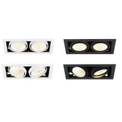 SLV KADUX 1008571/2/3/4 recessed LED luminaire 3000K/4000K CRI90 IP20