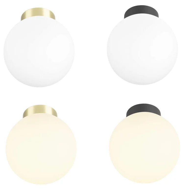 SLV SUN 1008125/6/7/8 ceiling lamp E27 2 sizes, black/gold