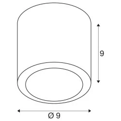 SLV OCULUS 1008619/9/20 tuba natynkowa LED 3000K 11W 780lm 3 kolory