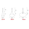 SLV MAGICO 20/38/55 E27 hanging lamp 3 sizes, 3 colors, stylish