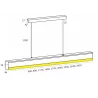 ELKIM HARTO/Z 155B hanging lamp 60-233cm LED 3000K/4000K CRI90 IP20