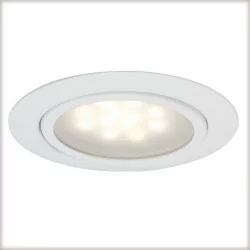 Zestaw opraw meblowych LED 3x1W 12VA 230/12V białe