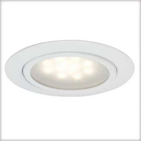 Zestaw opraw meblowych LED 3x1W 12VA 230/12V białe