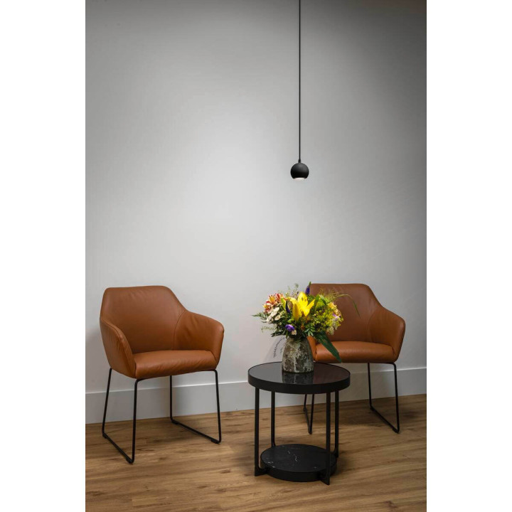 SLV LIGHT EYE 90/150 lampa wisząca GU10 biała, czarna kulisty klosz