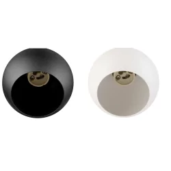 SLV LIGHT EYE 90/150 hanging lamp GU10 white, black spherical shade