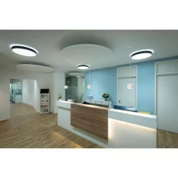 SLV LIGHT EYE 90/150 hanging lamp GU10 white, black spherical shade