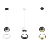 SLV LIGHT EYE 90/150 lampa wisząca GU10 biała, czarna kulisty klosz