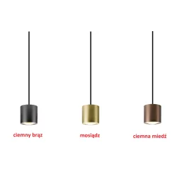 SLV OCULUS 1008615/6/7 lampa wisząca LED 11W kolor mosiądz/miedź/brąz