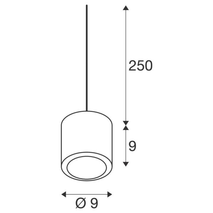 SLV OCULUS 1008615/6/7 lampa wisząca LED 11W kolor mosiądz/miedź/brąz