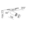 AQFORM HYPER zoom LED flattrack 16488 reflektor regulowany 9,5W IP20