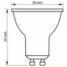 Dimmable LED white bulb GU10 color 3000K, 4000K dimensions