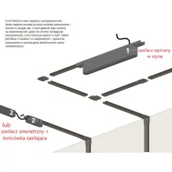 AQFORM PET mini LED 16494 hanging spotlight for the FLATTRACK system