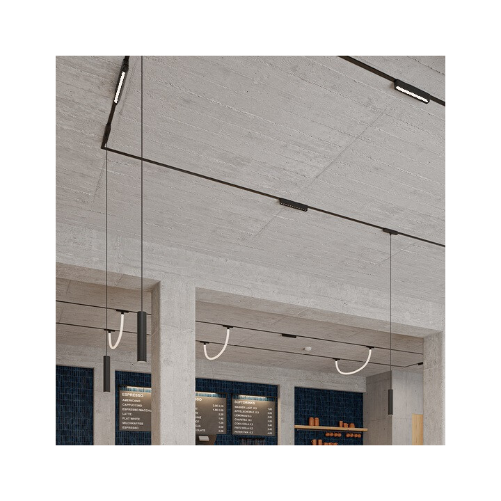 AQFORM RAFTER mini LED flattrack 16503 lampa LED biała, czarna 48V