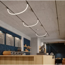 AQFORM TUBE FLEX LED 16506/7 LED hanging lamp 10/20W FLATTRACK 48V