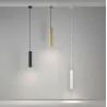 Lampa wisząca SLED ARTISAN GU10 tuba 30cm biała, czarna, złota