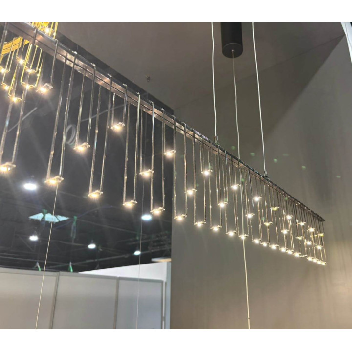 LUCES HUARAZ LE44446/7 hanging lamp black, gold, 3000K modern