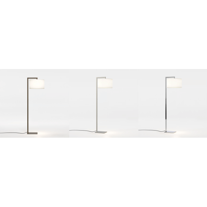 Astro Venn Floor floor lamp, brown, nickel, chrome, E27 LED bulb