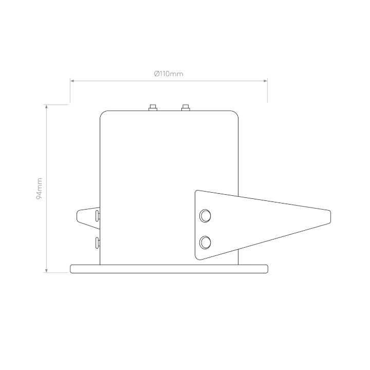 ASTRO Kos Recessed 1326080/1 oprawa wpuszczana IP65 biała, czarna GU10