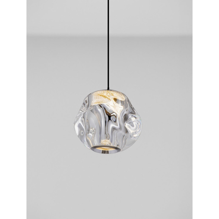 LUCES CHEPEN LE44641 black LED hanging lamp 6W metal and acrylic