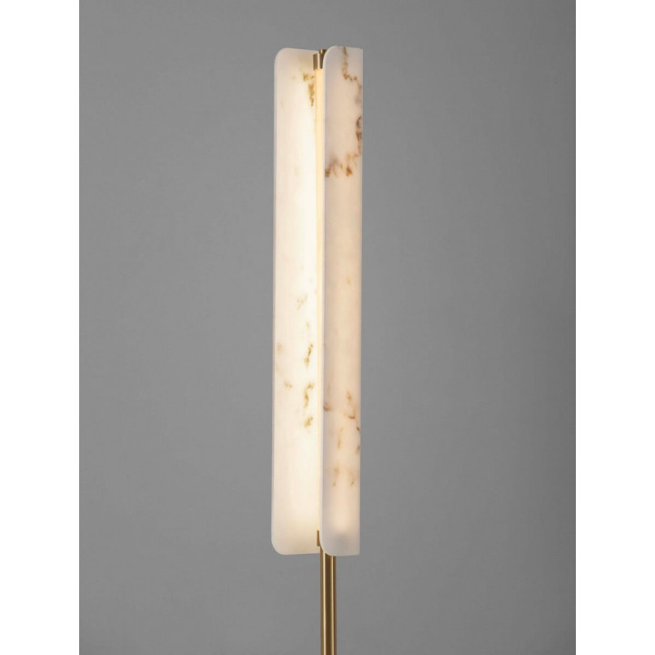 LUCES MAIRANA LE44620 lampa podłogowa marmurowa z złotym trzonem