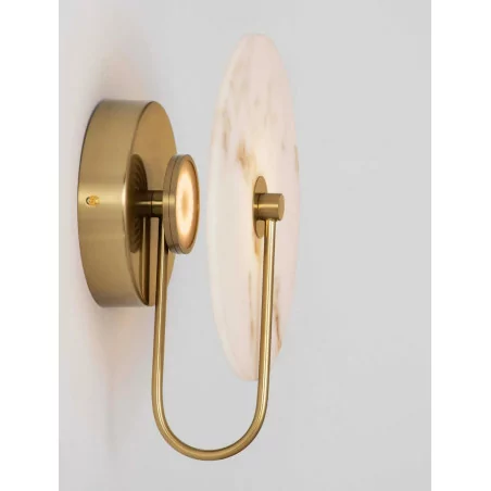 LUCES SAIPINA LE44623 gold LED wall lamp 3000K 6W, steel, marble LUCES SAIPINA LE44623 gold LED wall lamp 3000K 6W, steel, marble