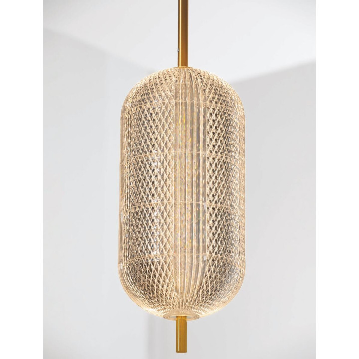 LUCES TIPUANI LE44626 LED hanging lamp 3000K 17W, gold, acrylic
