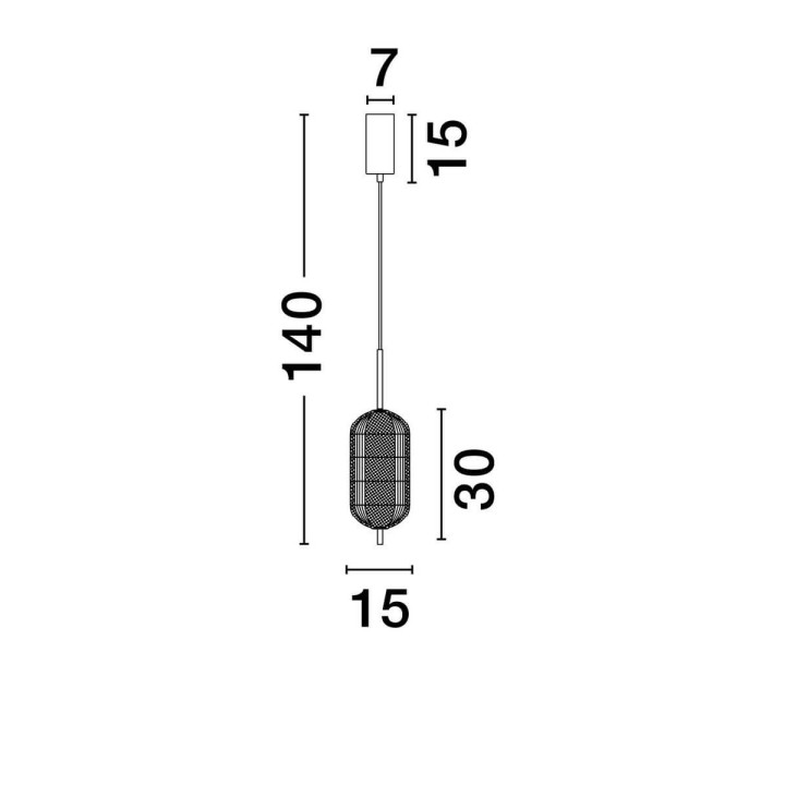 LUCES TIPUANI LE44626 lampa wisząca LED 3000K 17W, złoto, akryl