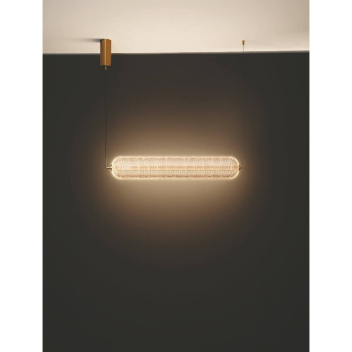 LUCES TIPUANI LE44627 lampa wisząca LED 3000K 40W, złoto, akryl
