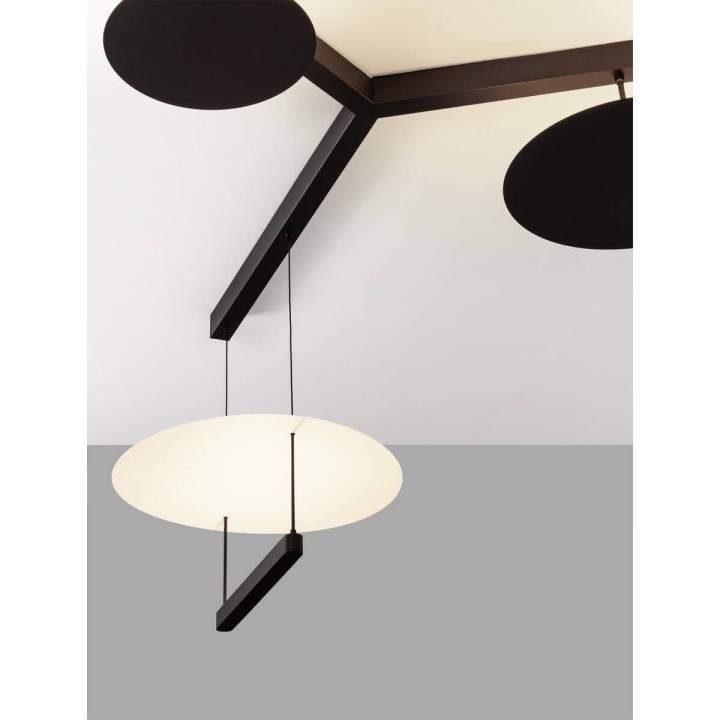 LUCES TIRAQUE LE44637 lampa wisząca LED 3000K 60W, czarno-biała
