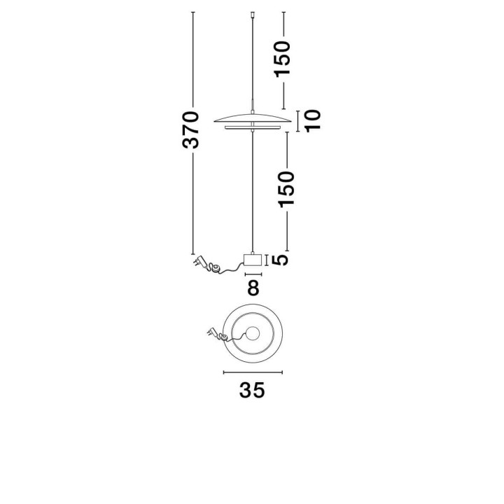 LUCES VITICHI LE44645 biała lampa podłogowa LED 3000K minimalistyczna