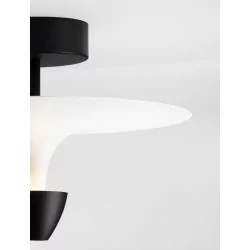 LUCES UCURENA LE44638 lampa sufitowa LED 3000K czarno-biała elegancka