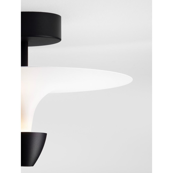 LUCES UCURENA LE44638 lampa sufitowa LED 3000K czarno-biała elegancka