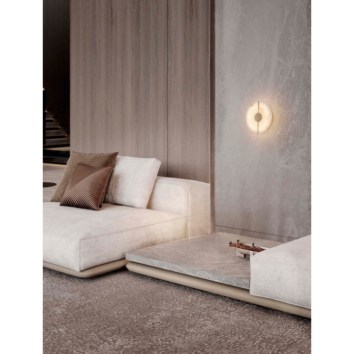 LUCES MAIRANA LE44619 kinkiet marmurowy LED 3000K okrągły