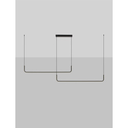 LUCES PIURA LE44816 LED hanging lamp 3200K black, ideal for interiors