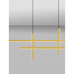 LUCES CHARAZANI LE44817 LED hanging lamp 3200K 43W, black and gold