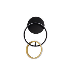 LUCES CHULUMANI LE44821 elegant LED wall lamp black and gold 762lm