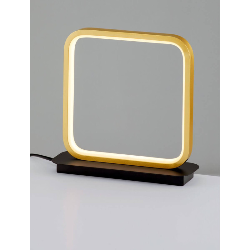 LUCES CHULUMANI LE44823 lampa biurowa LED 13W czarno-złota, 563lm
