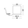 LUCES CHULUMANI LE44823 lampa biurowa LED 13W czarno-złota, 563lm