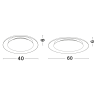 LUCES CAPINOTA LE44799/80/1/2/3/4 lampa sufitowa LED 40/60cm 3 kolory