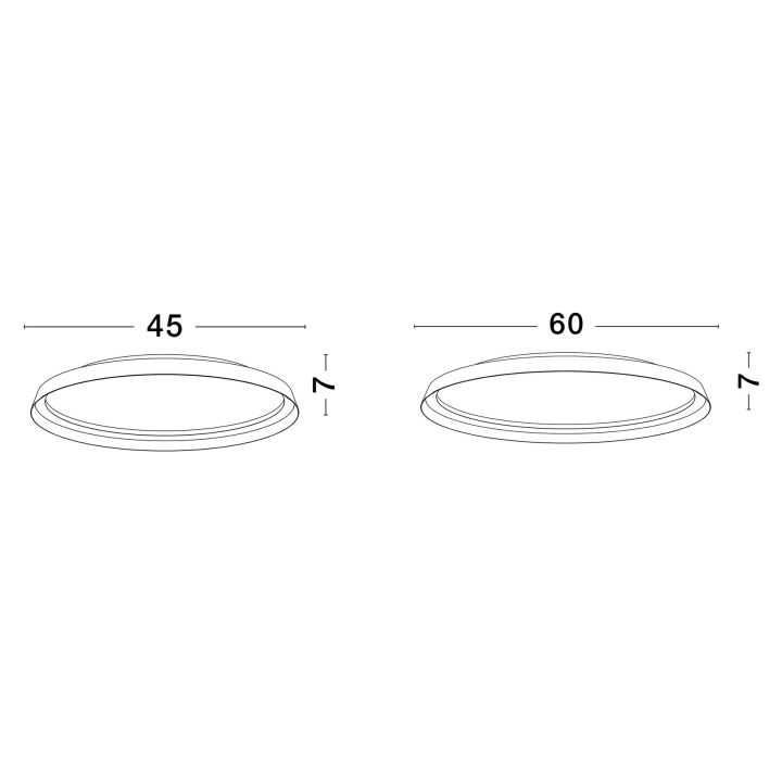 LUCES BATALLAS LE44789/90/1/2/3 surface-mounted LED lamp 45/60cm