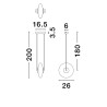LUCES HUACARAJE LE44827 LED hanging lamp 3000K elegance and style gray