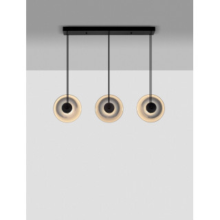 LUCES HUACARAJE LE44828 hanging lamp with three spherical lampshades