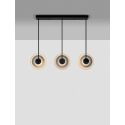 LUCES HUACARAJE LE44828 lampa wisząca LED z trzema kulistymi kloszami