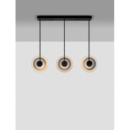 LUCES HUACARAJE LE44828 lampa wisząca LED z trzema kulistymi kloszami LUCES HUACARAJE LE44828 lampa wisząca LED z trzema kulistymi kloszami